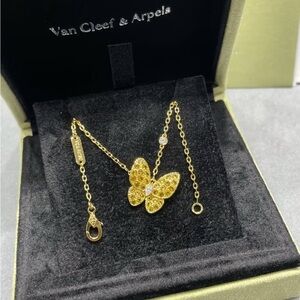 Van Cleef & Arpels 18K Gold Butterfly Necklace